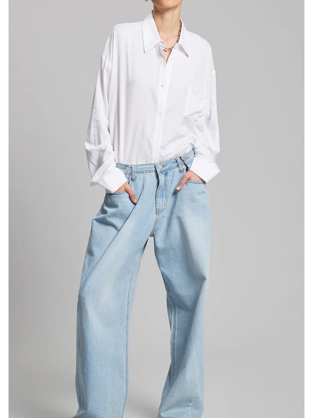 The Frankie Shop-  Hayla Denim Pants Light wash xs/s